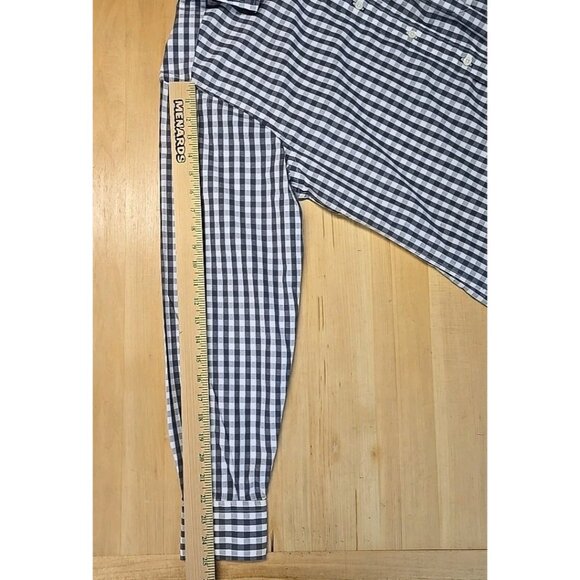 Vintage Gitman Bros Shirt Mens Large Gray Gingham Check Button Up 100% Cotton - Picture 5 of 8